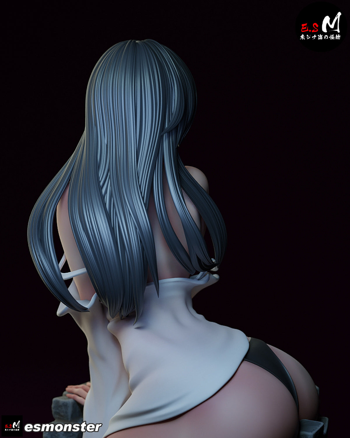 Well Sadako Style Ring Unpainted Resin Garage Model Kit (1/6-1/12)