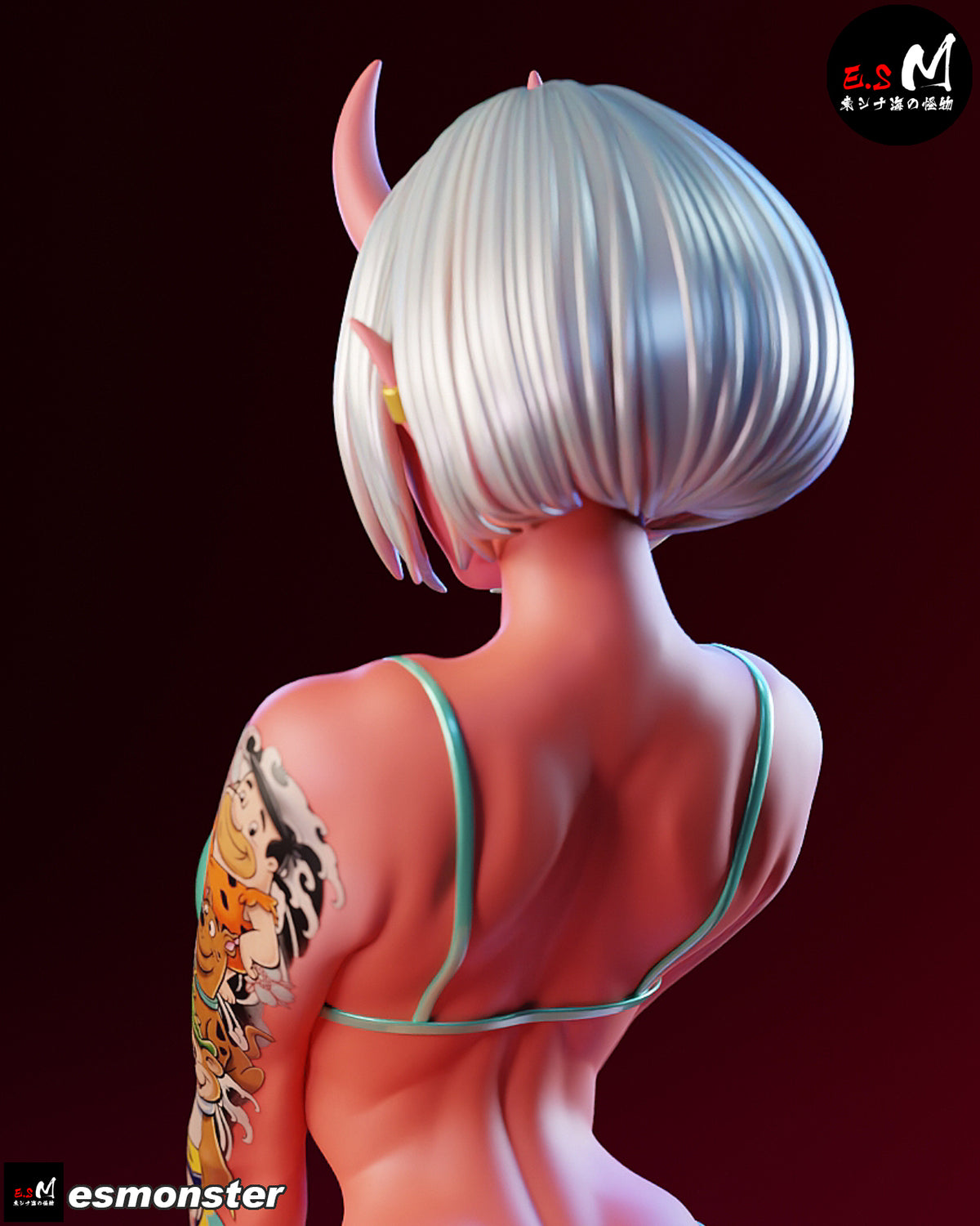 Beach Oni Demon Fantasy Unpainted Resin Garage Model Kit (1/6-1/12)