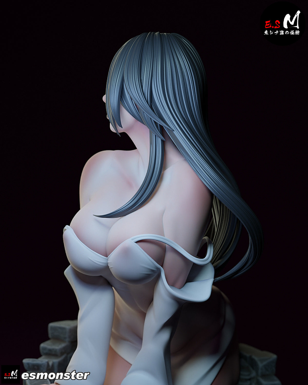 Well Sadako Style Ring Unpainted Resin Garage Model Kit (1/6-1/12)