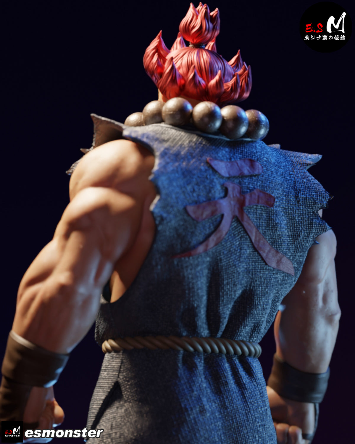 Classic Akuma Style Street Fighter Unpainted Resin Garage Kit (1/6-1/12)