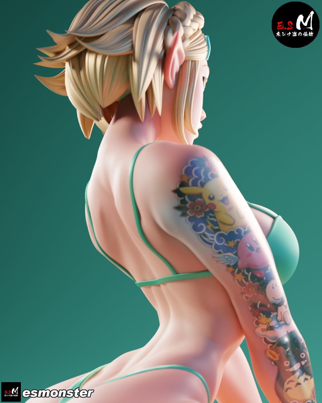 Beach Zelda Style Zelda Unpainted Resin Garage Model Kit (1/6-1/12)