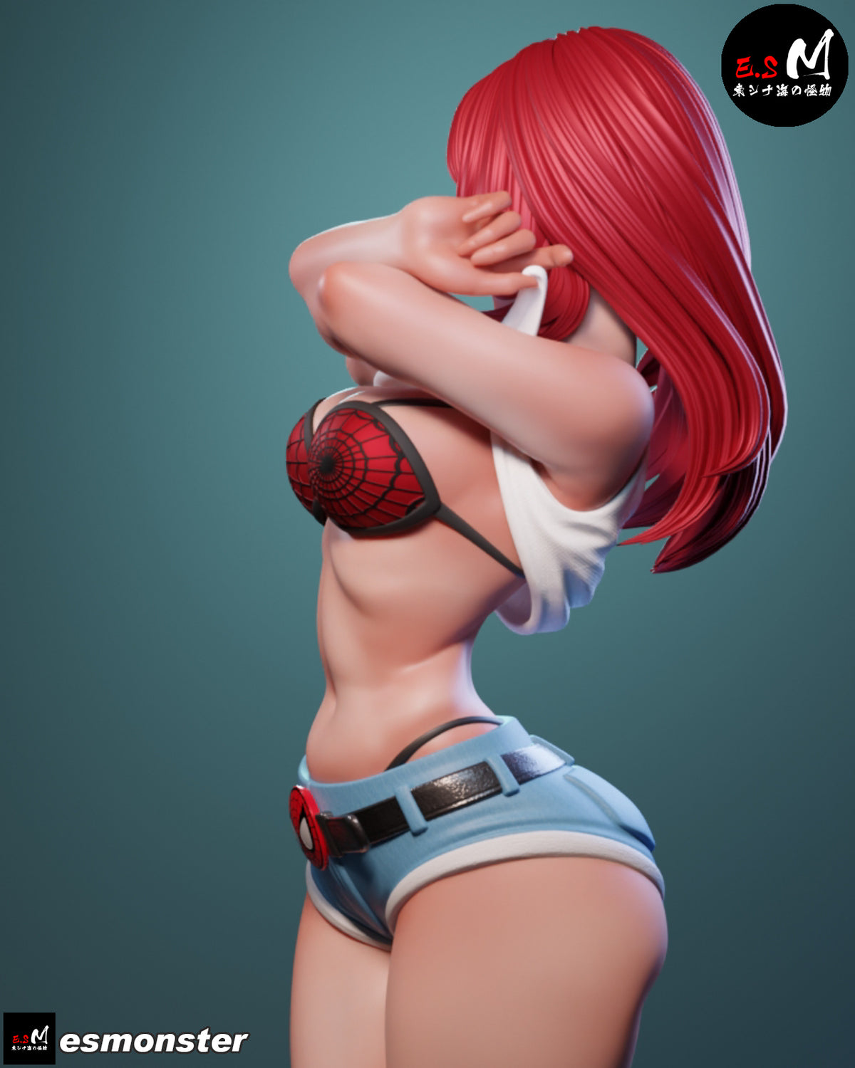 Mary Jane Style Marvel Unpainted Resin Garage Model Kit (1/6-1/12)