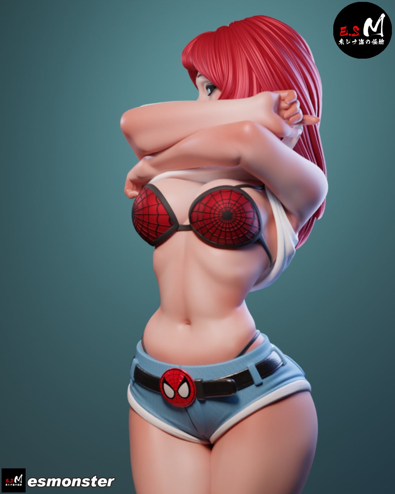 Mary Jane Style Marvel Unpainted Resin Garage Model Kit (1/6-1/12)