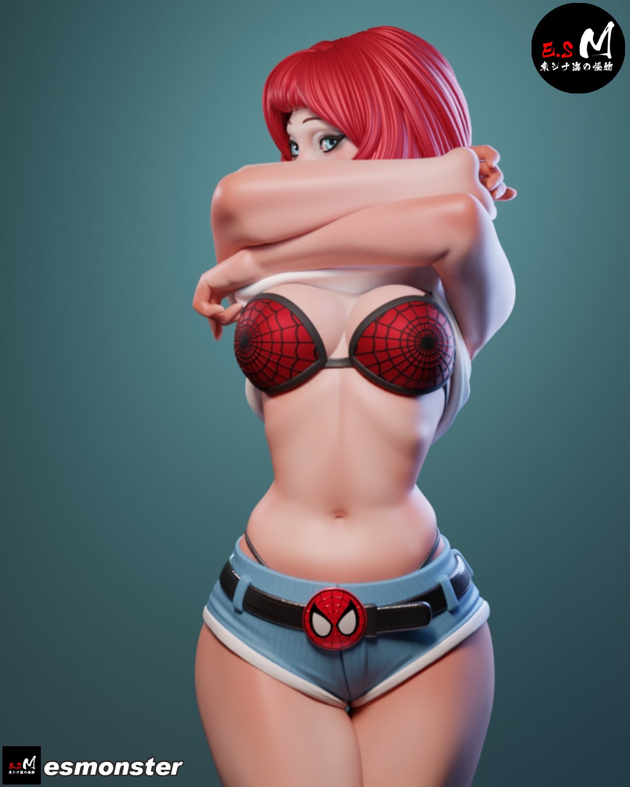 Mary Jane Style Marvel Unpainted Resin Garage Model Kit (1/6-1/12)