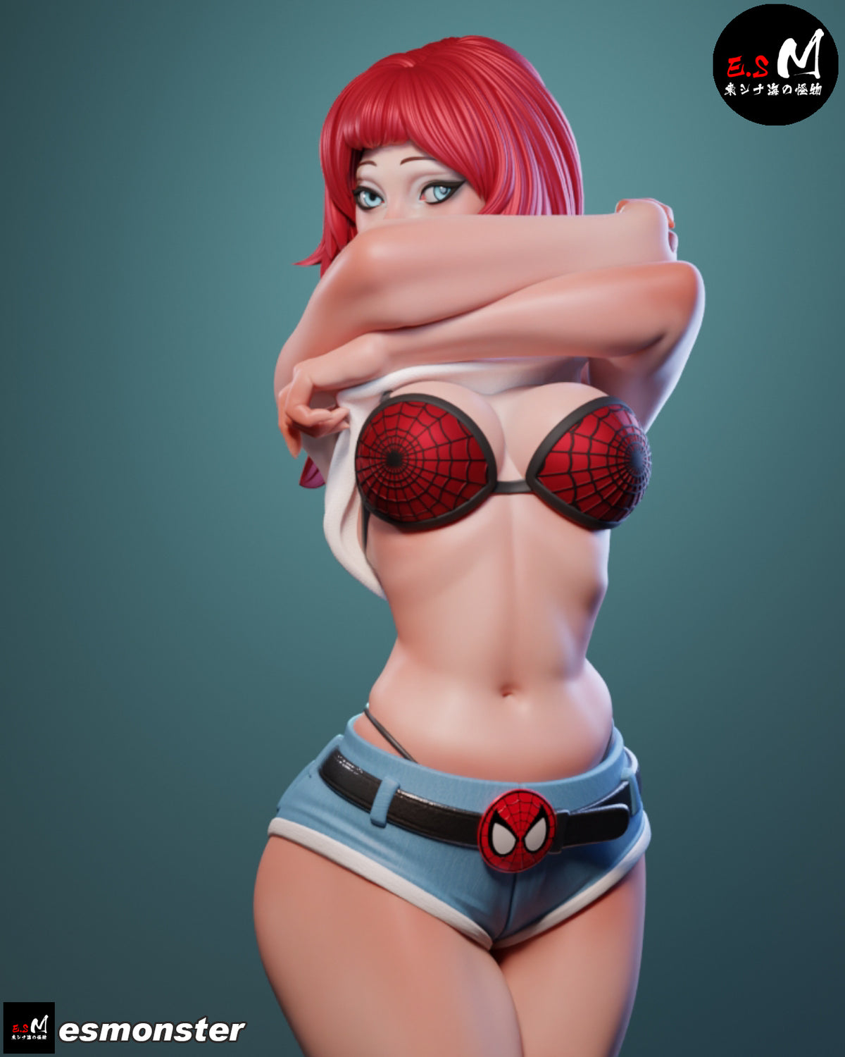 Mary Jane Style Marvel Unpainted Resin Garage Model Kit (1/6-1/12)