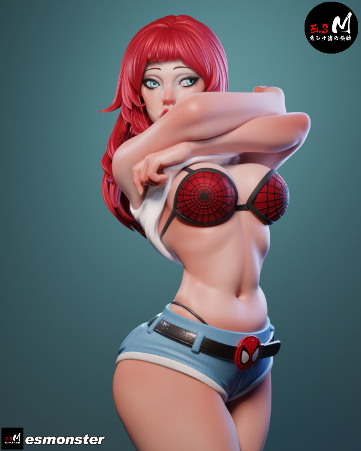 Mary Jane Style Marvel Unpainted Resin Garage Model Kit (1/6-1/12)