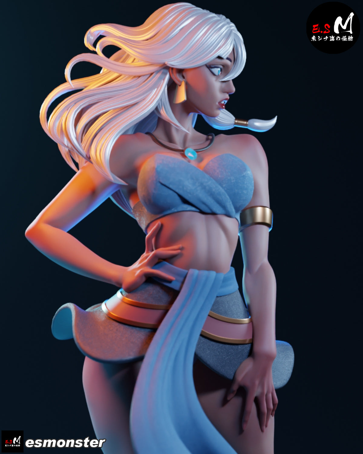 Kida Style Atlantis Disney Unpainted Resin Garage Model Kit (1/6-1/12)