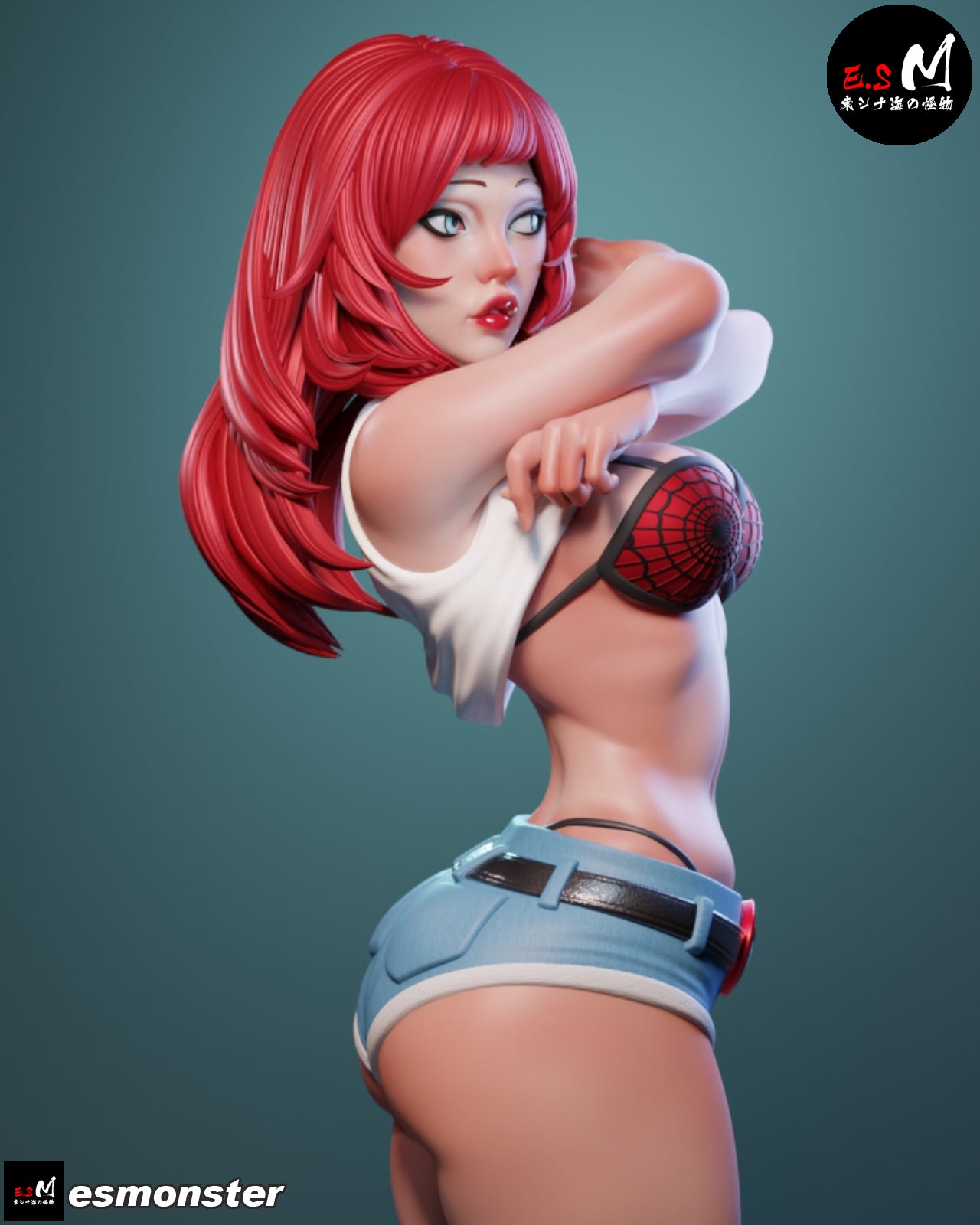 Mary Jane Style Marvel Unpainted Resin Garage Model Kit (1/6-1/12)