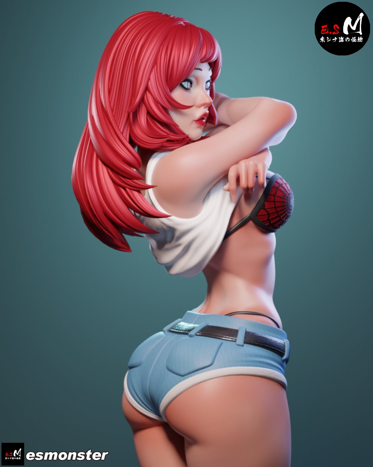 Mary Jane Style Marvel Unpainted Resin Garage Model Kit (1/6-1/12)