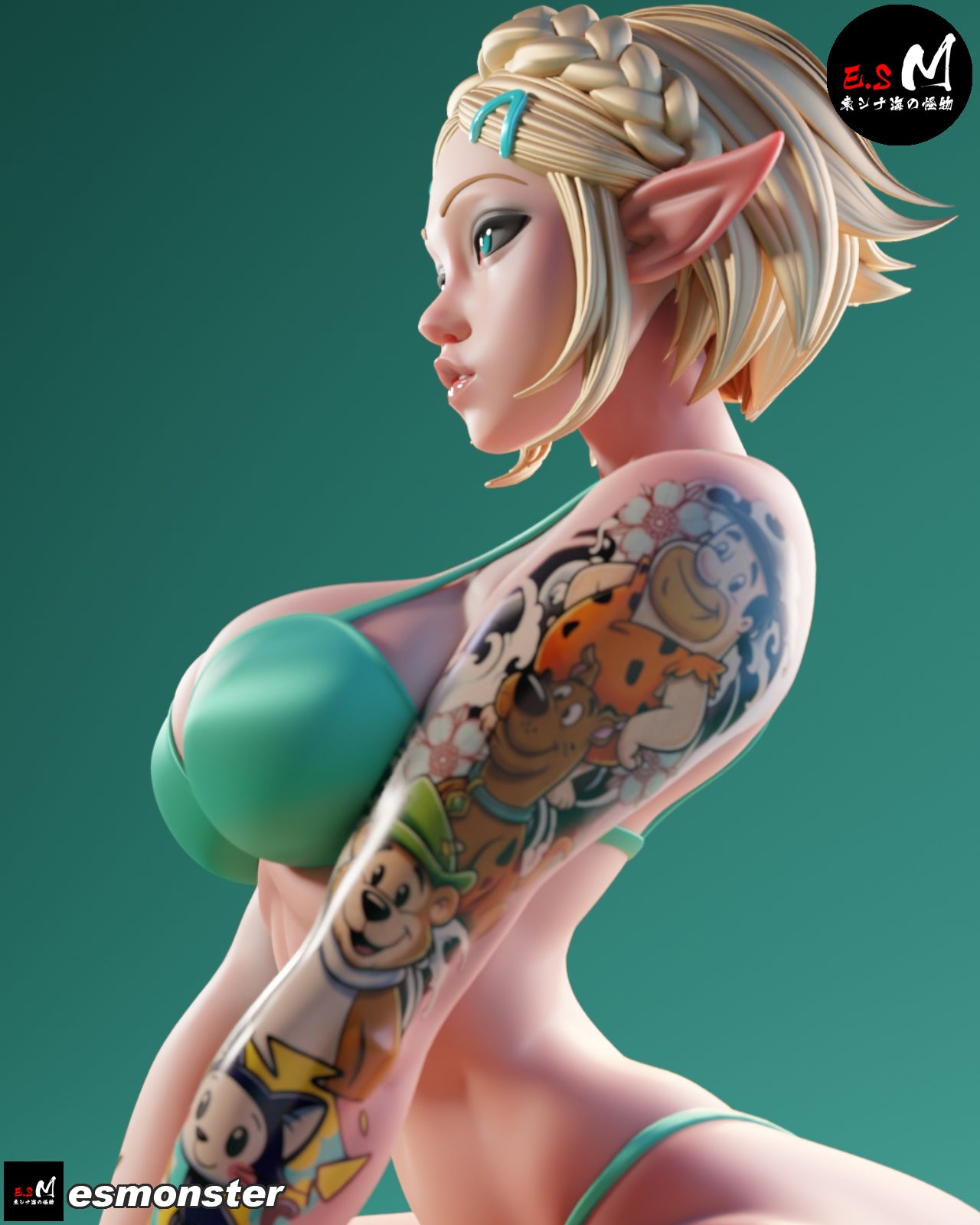 Beach Zelda Style Zelda Unpainted Resin Garage Model Kit (1/6-1/12)
