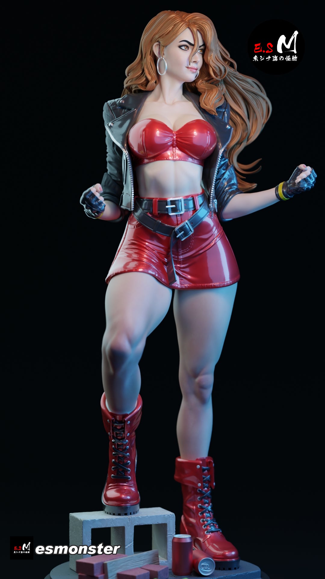 Blaze Fielding Style Streets of Rage Unpainted Resin Garage Kit (1/6-1/12)