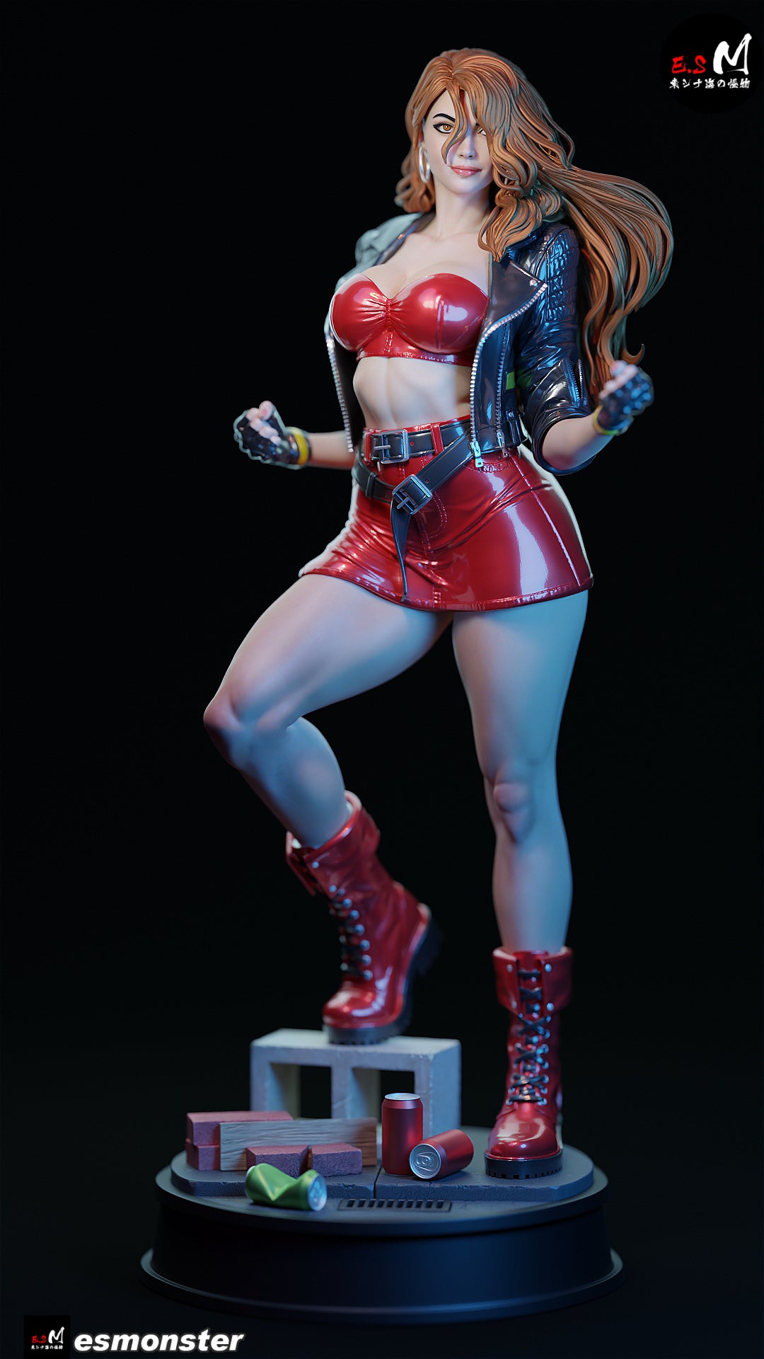 Blaze Fielding Style Streets of Rage Unpainted Resin Garage Kit (1/6-1/12)