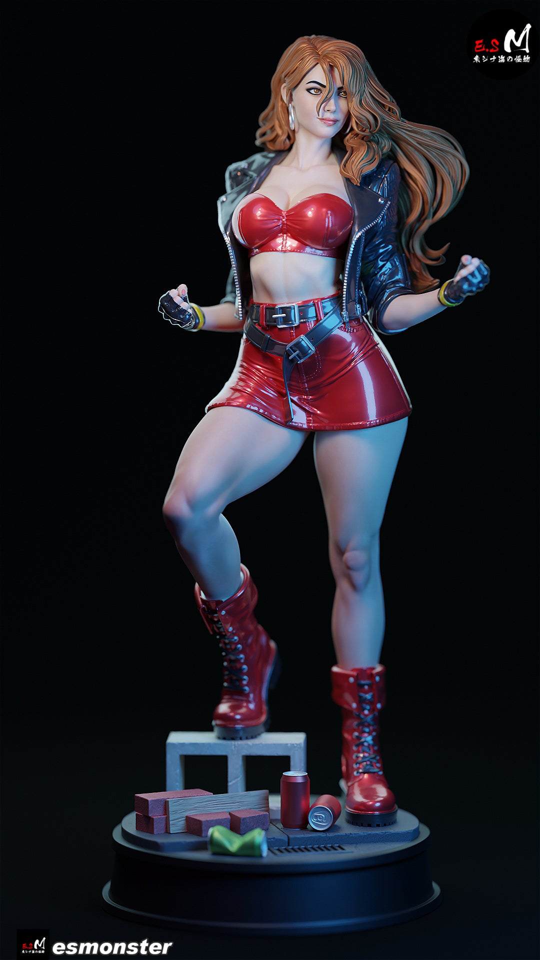 Blaze Fielding Style Streets of Rage Unpainted Resin Garage Kit (1/6-1/12)