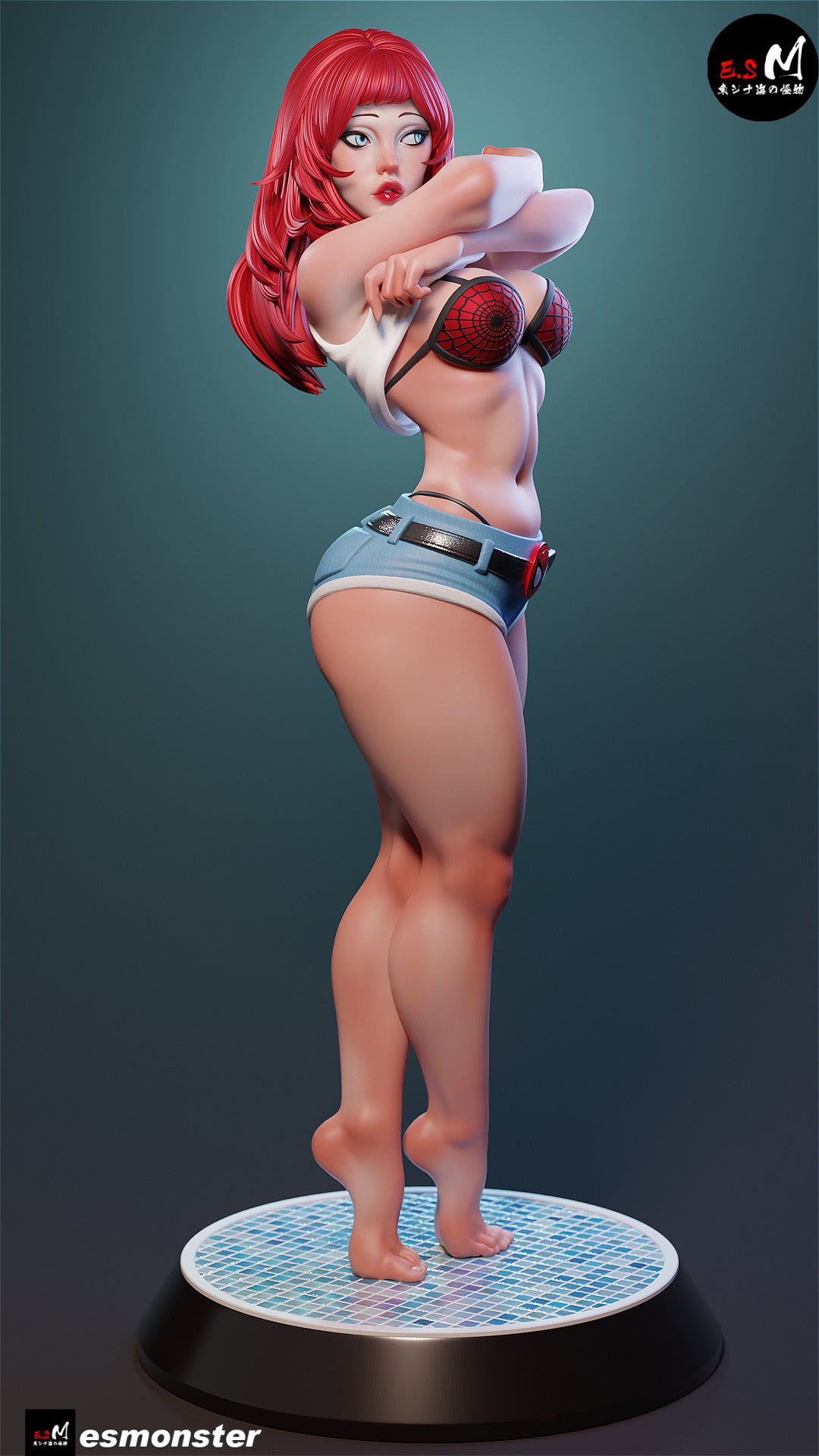 Mary Jane Style Marvel Unpainted Resin Garage Model Kit (1/6-1/12)