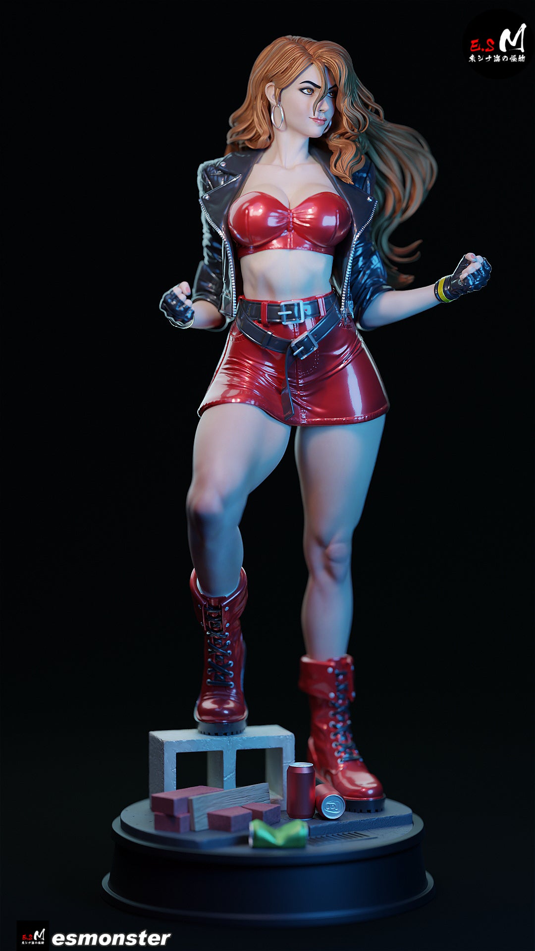 Blaze Fielding Style Streets of Rage Unpainted Resin Garage Kit (1/6-1/12)