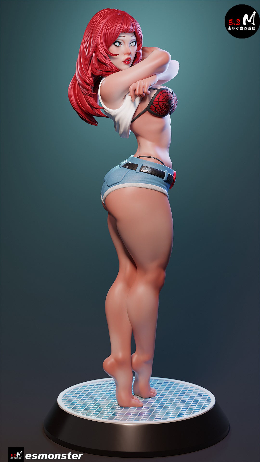 Mary Jane Style Marvel Unpainted Resin Garage Model Kit (1/6-1/12)