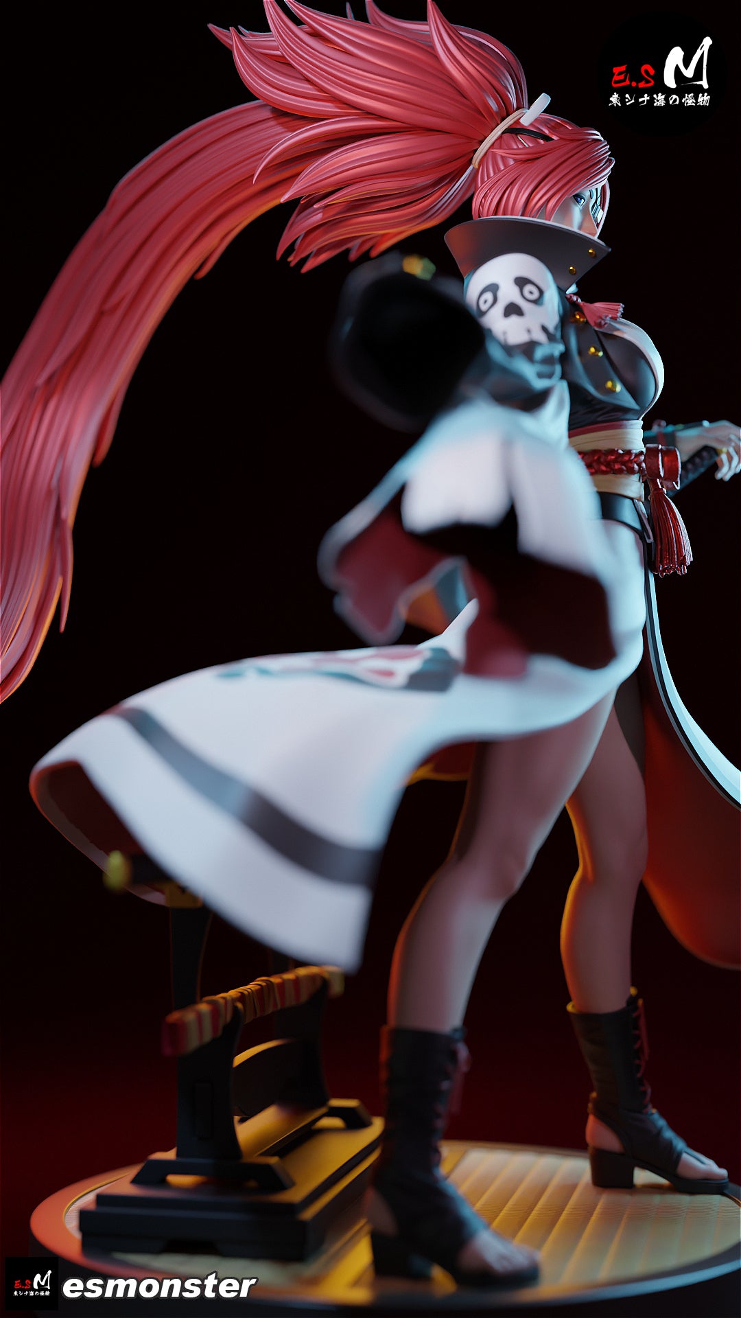 Casual Baiken Style Guilty Gear Unpainted Resin Garage Model Kit (1/6-1/12)