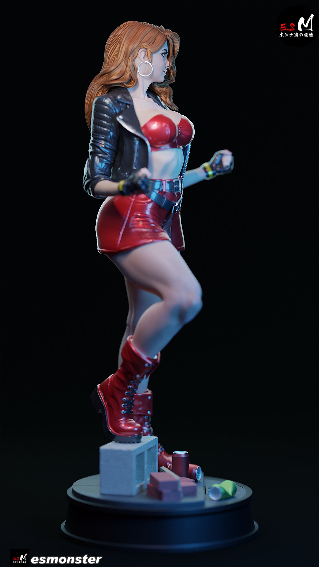 Blaze Fielding Style Streets of Rage Unpainted Resin Garage Kit (1/6-1/12)