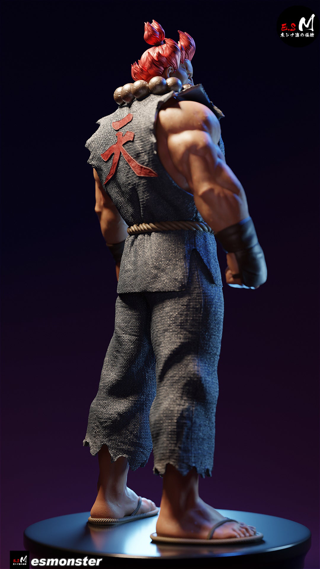 Classic Akuma Style Street Fighter Unpainted Resin Garage Kit (1/6-1/12)