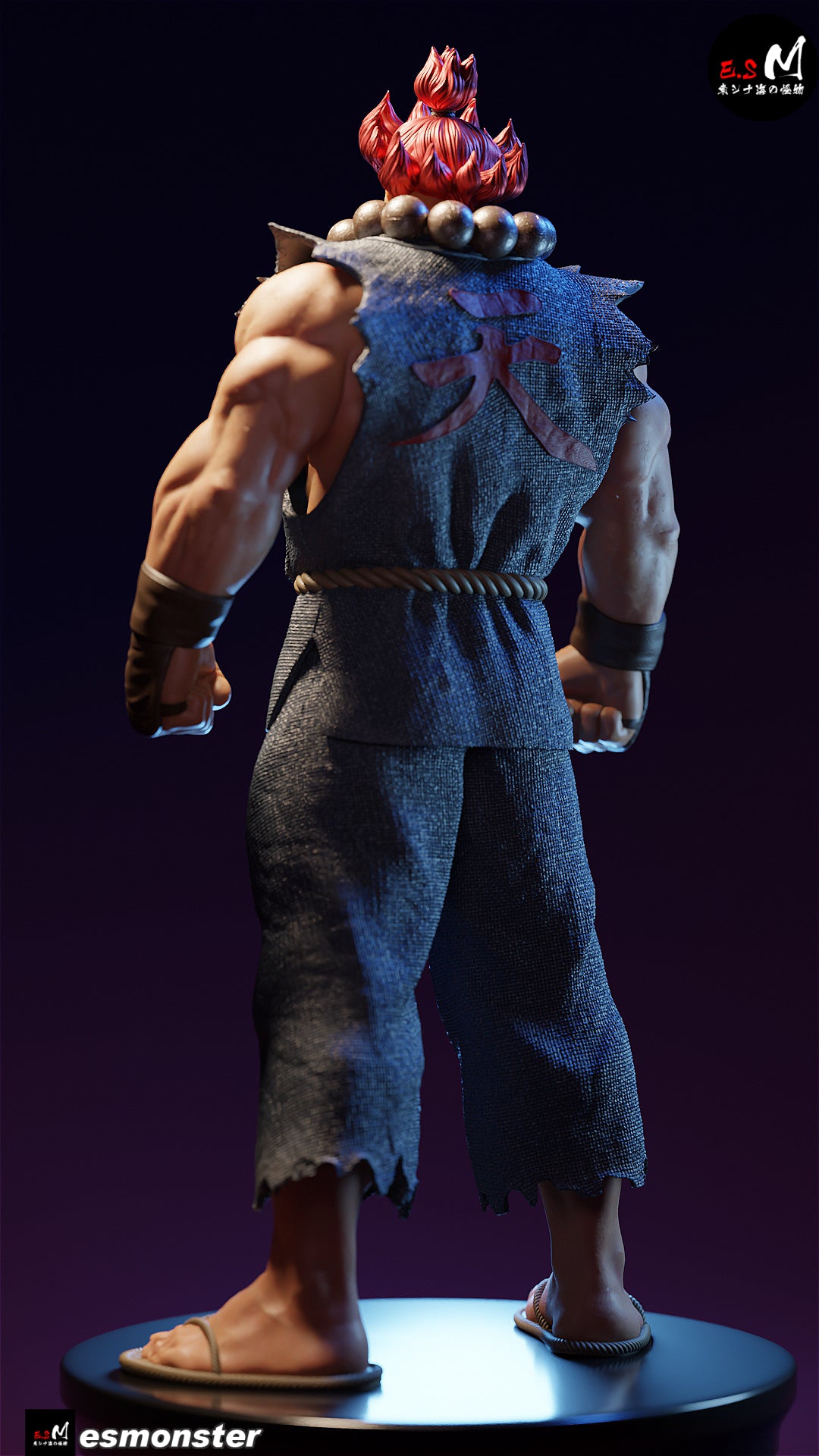 Classic Akuma Style Street Fighter Unpainted Resin Garage Kit (1/6-1/12)