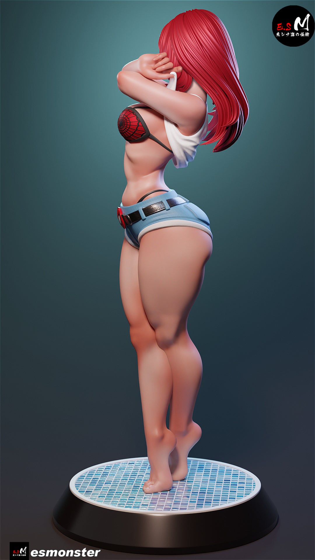 Mary Jane Style Marvel Unpainted Resin Garage Model Kit (1/6-1/12)