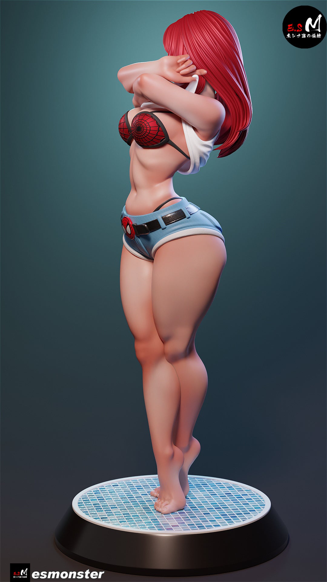 Mary Jane Style Marvel Unpainted Resin Garage Model Kit (1/6-1/12)