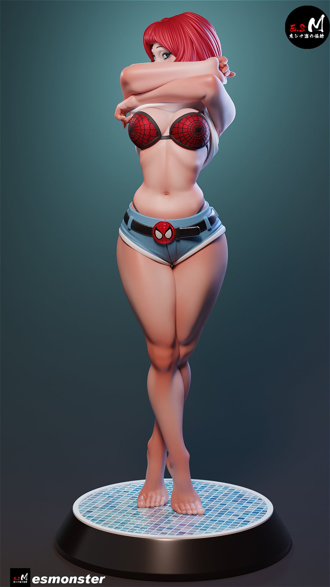 Mary Jane Style Marvel Unpainted Resin Garage Model Kit (1/6-1/12)