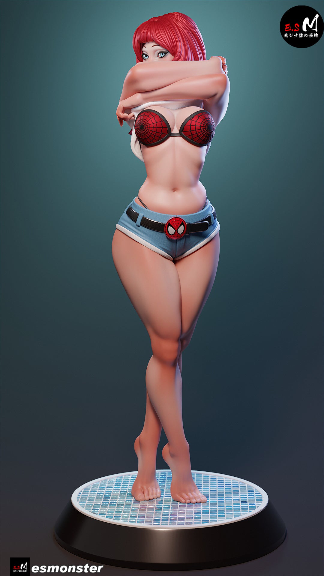 Mary Jane Style Marvel Unpainted Resin Garage Model Kit (1/6-1/12)