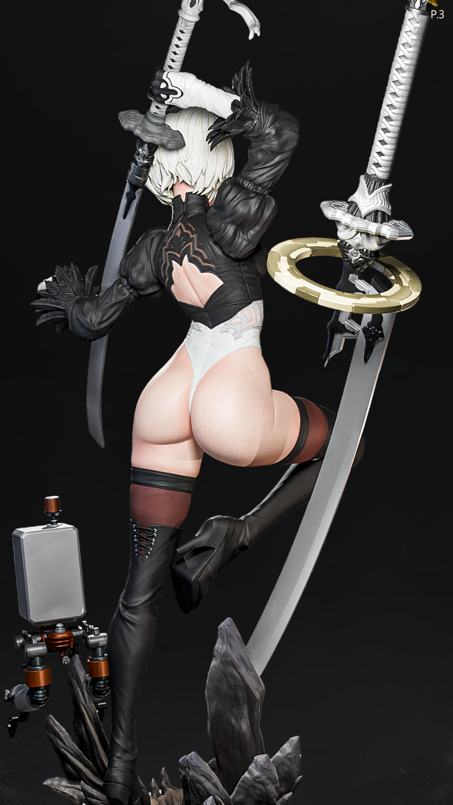 Attack 2B Style NieR Automata Unpainted Resin Garage Model Kit (1/6-1/12)