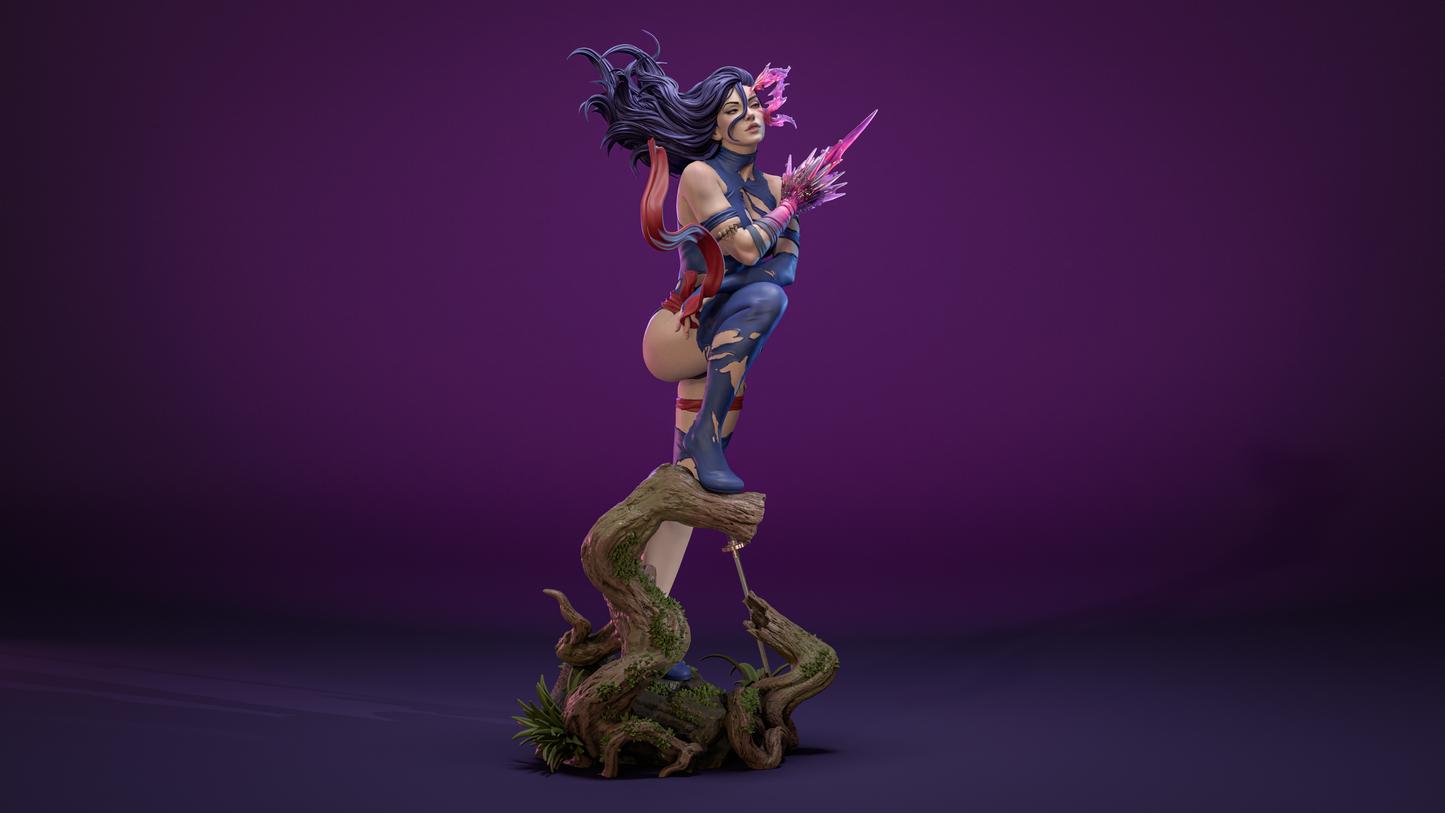 Savage Land Psylocke Style X-Men Unpainted Resin Garage Kit (1/6-1/12)