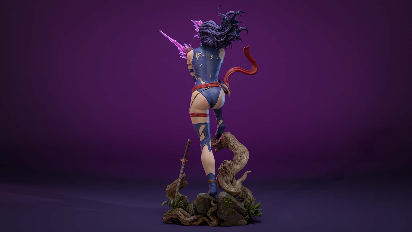 Savage Land Psylocke Style X-Men Unpainted Resin Garage Kit (1/6-1/12)