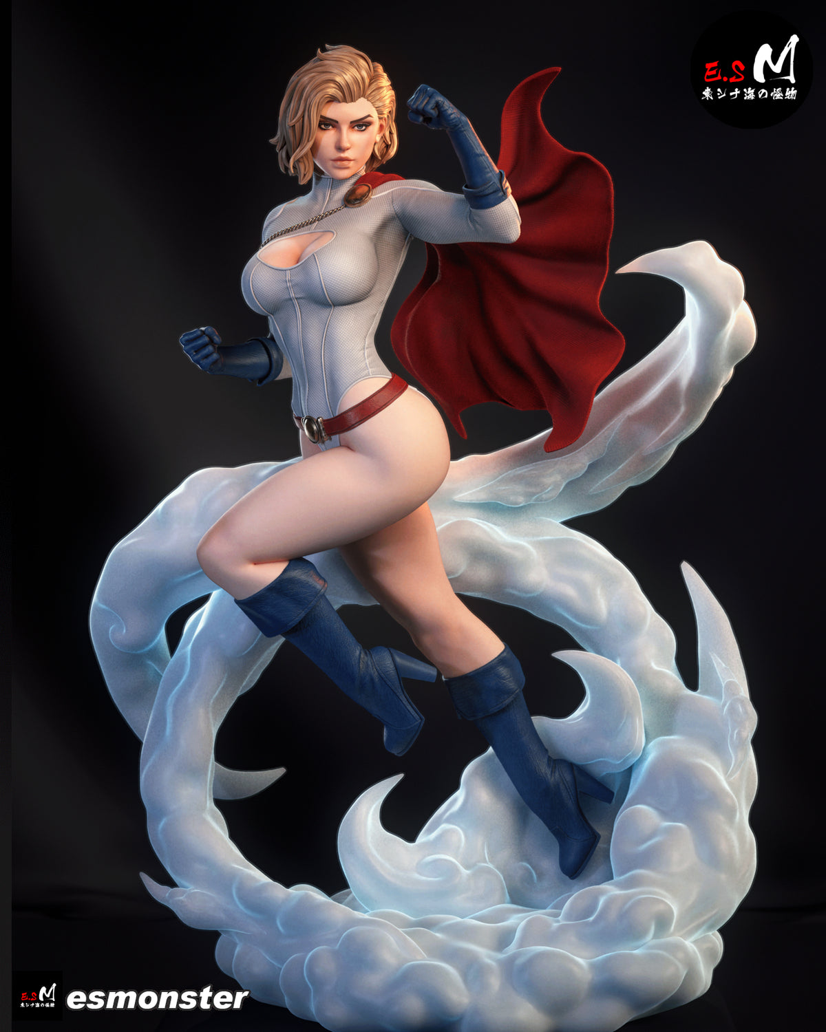 Power Girl Style DC Unpainted Resin Garage Model Kit (1/6-1/12)