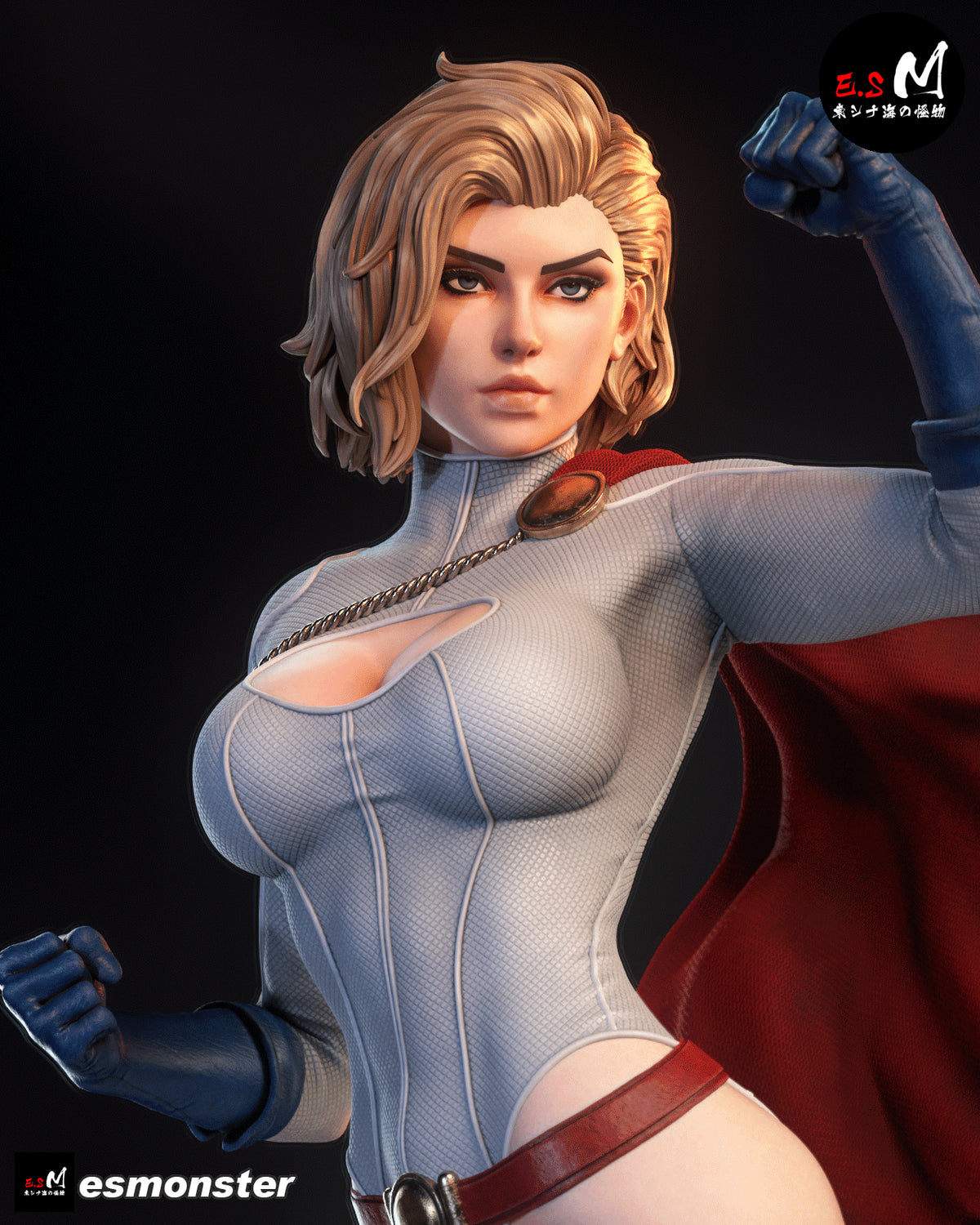 Power Girl Style DC Unpainted Resin Garage Model Kit (1/6-1/12)