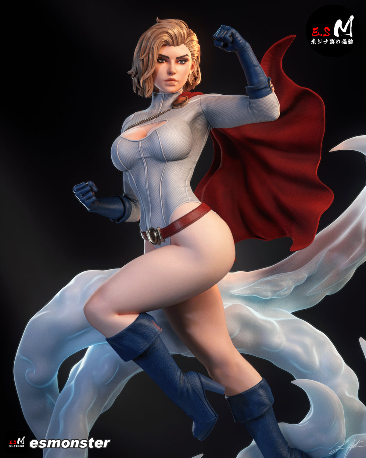Power Girl Style DC Unpainted Resin Garage Model Kit (1/6-1/12)