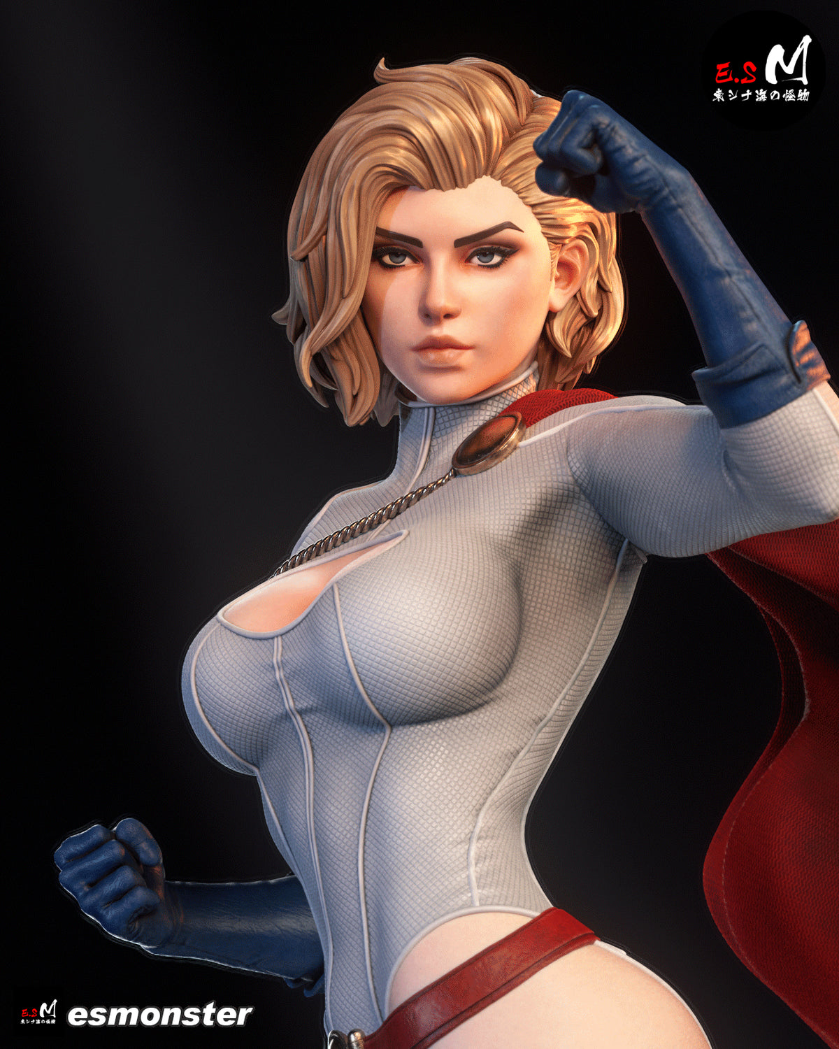 Power Girl Style DC Unpainted Resin Garage Model Kit (1/6-1/12)
