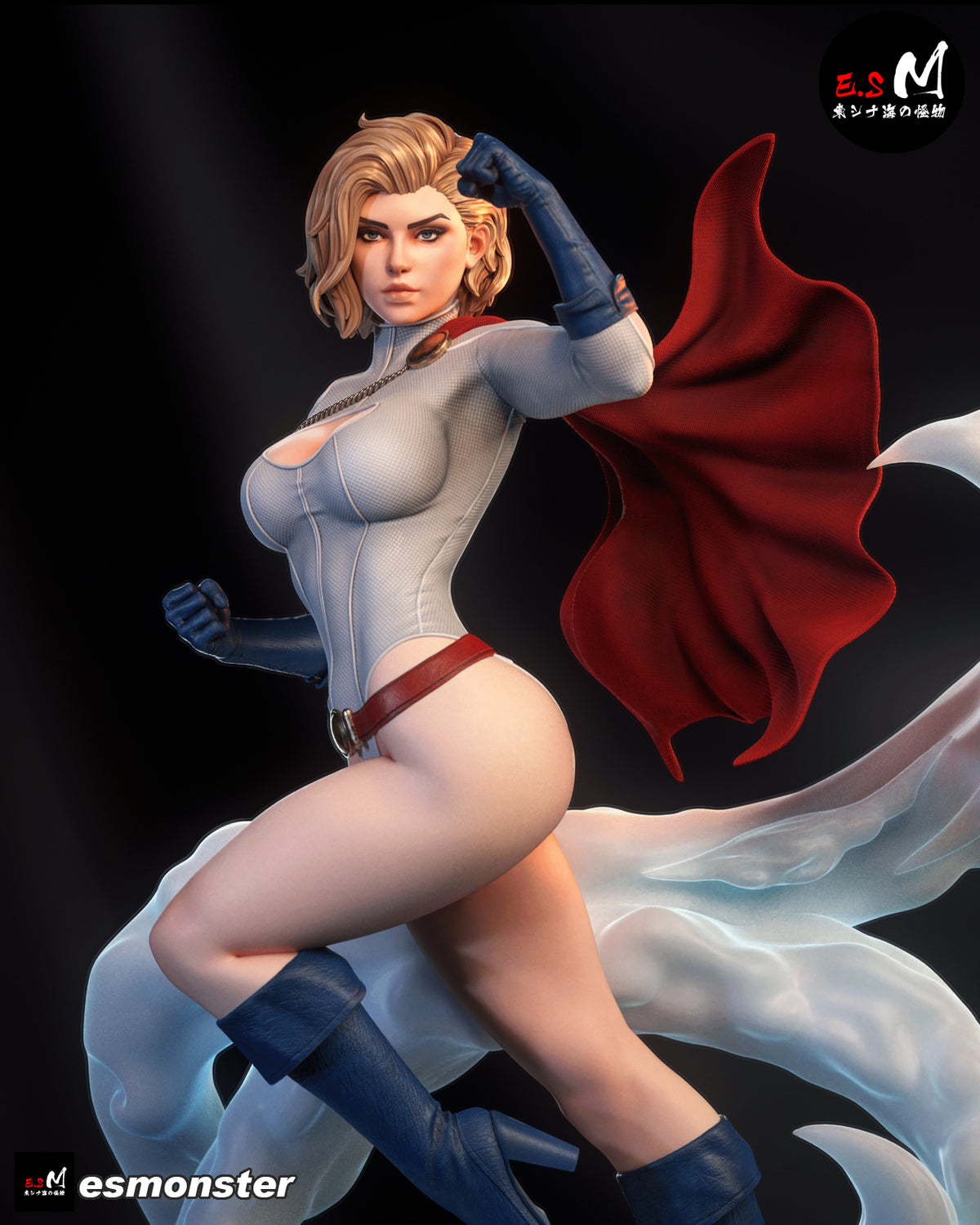 Power Girl Style DC Unpainted Resin Garage Model Kit (1/6-1/12)