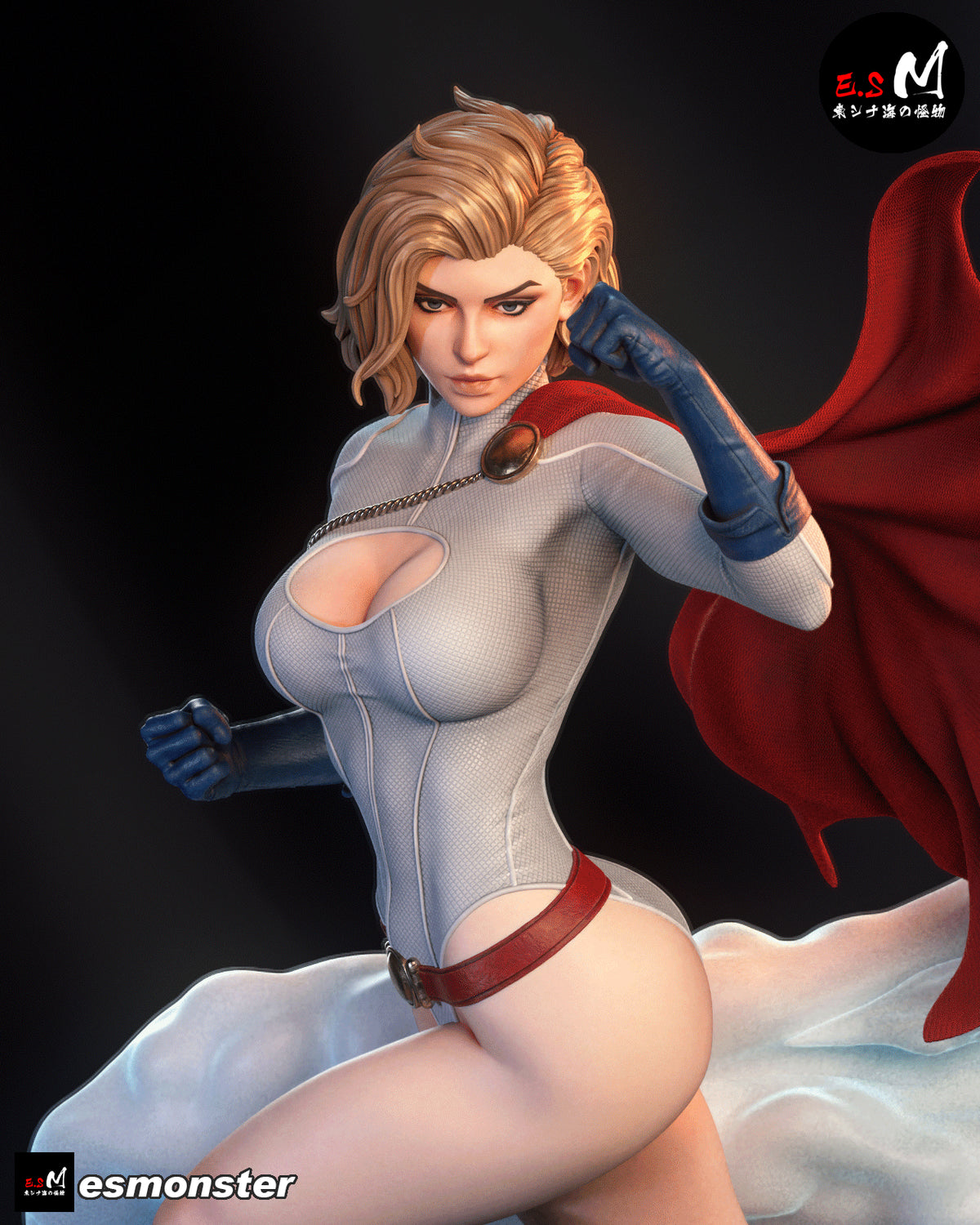 Power Girl Style DC Unpainted Resin Garage Model Kit (1/6-1/12)