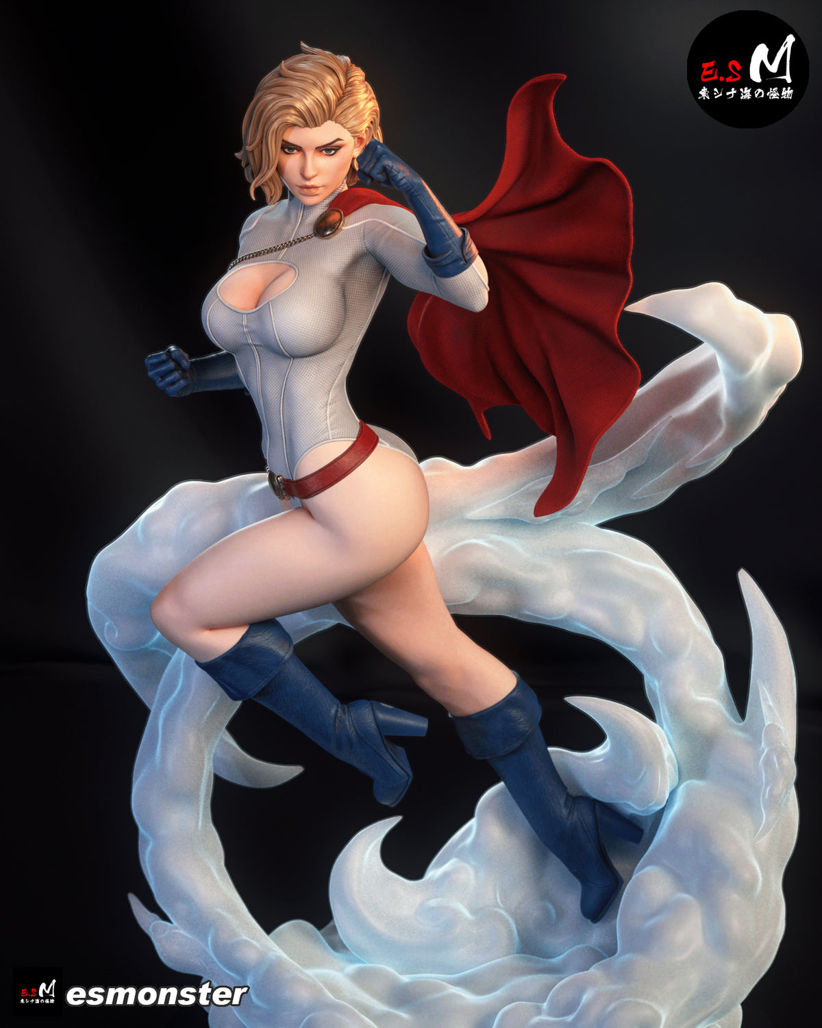 Power Girl Style DC Unpainted Resin Garage Model Kit (1/6-1/12)