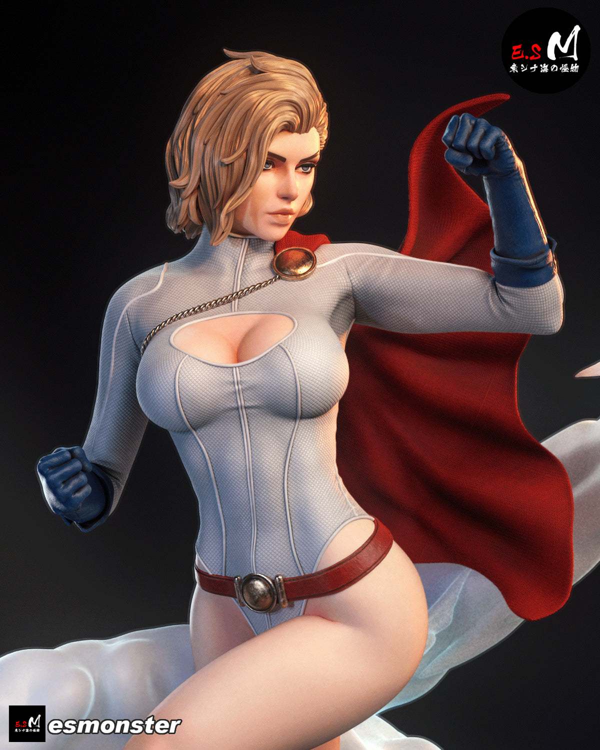 Power Girl Style DC Unpainted Resin Garage Model Kit (1/6-1/12)