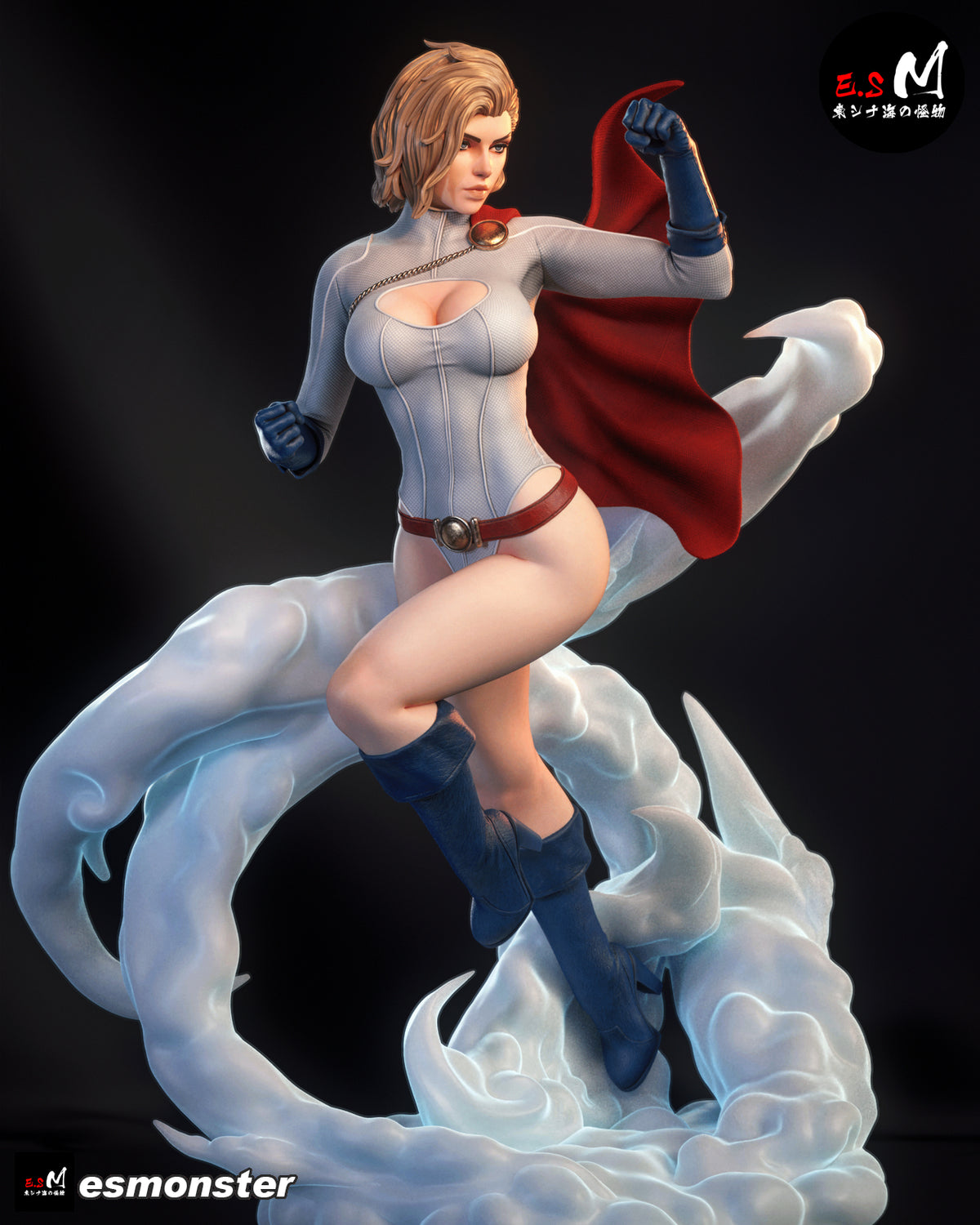 Power Girl Style DC Unpainted Resin Garage Model Kit (1/6-1/12)
