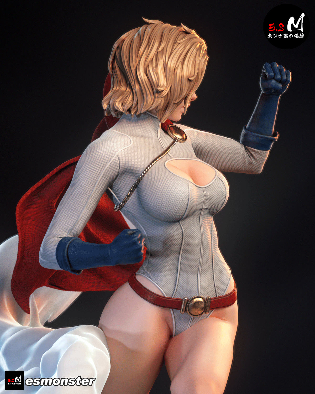 Power Girl Style DC Unpainted Resin Garage Model Kit (1/6-1/12)