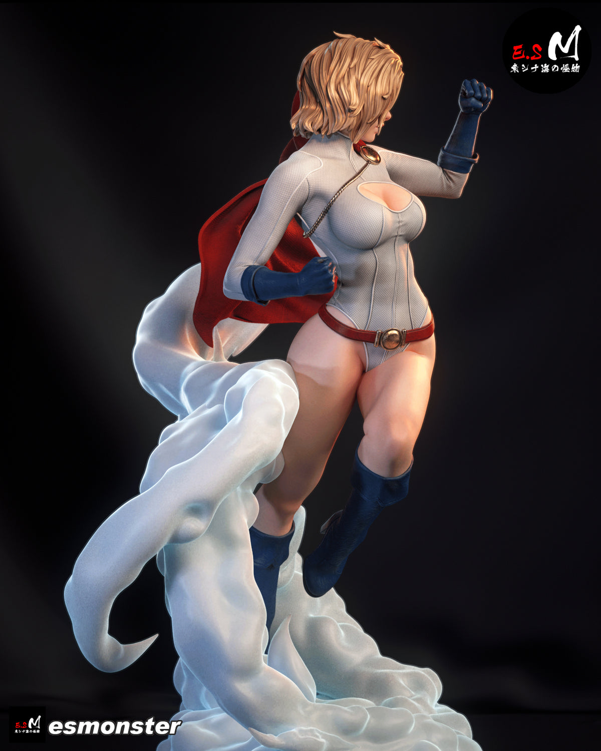 Power Girl Style DC Unpainted Resin Garage Model Kit (1/6-1/12)