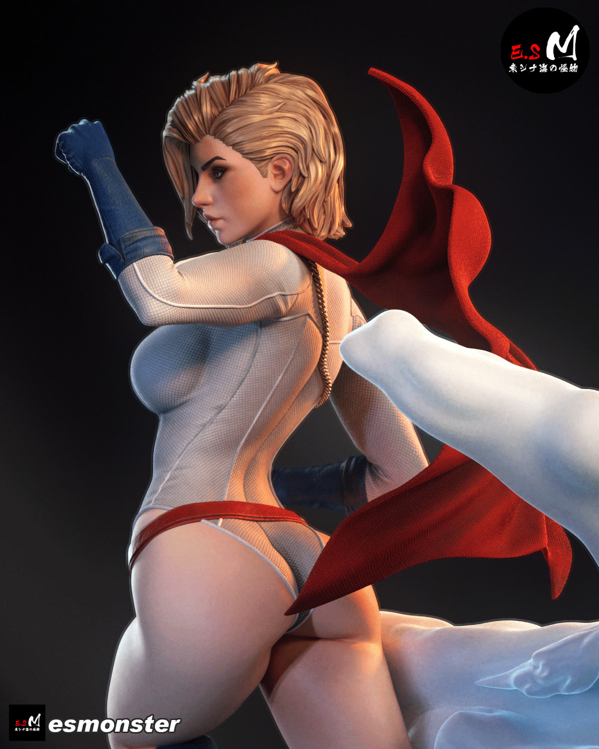 Power Girl Style DC Unpainted Resin Garage Model Kit (1/6-1/12)