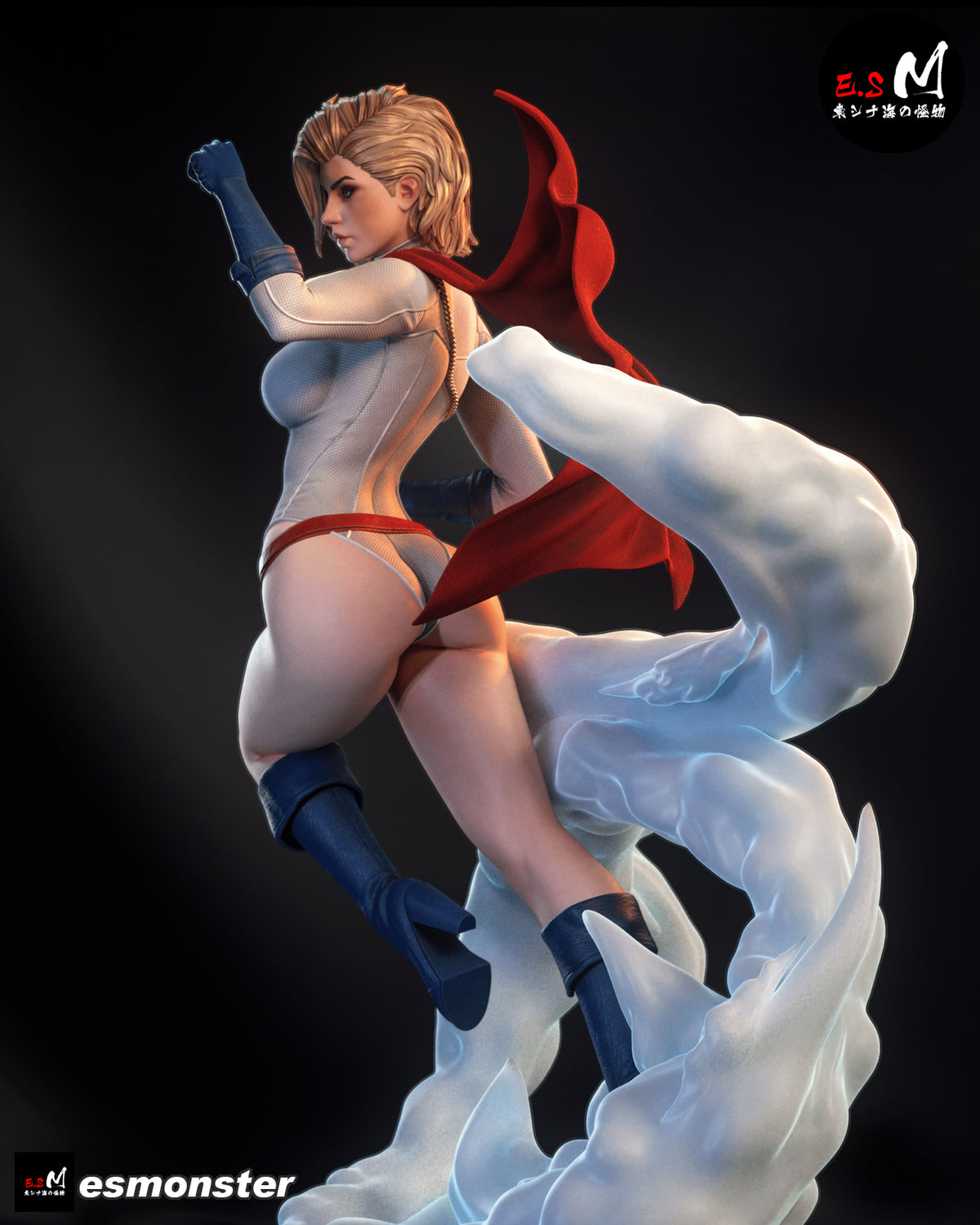 Power Girl Style DC Unpainted Resin Garage Model Kit (1/6-1/12)