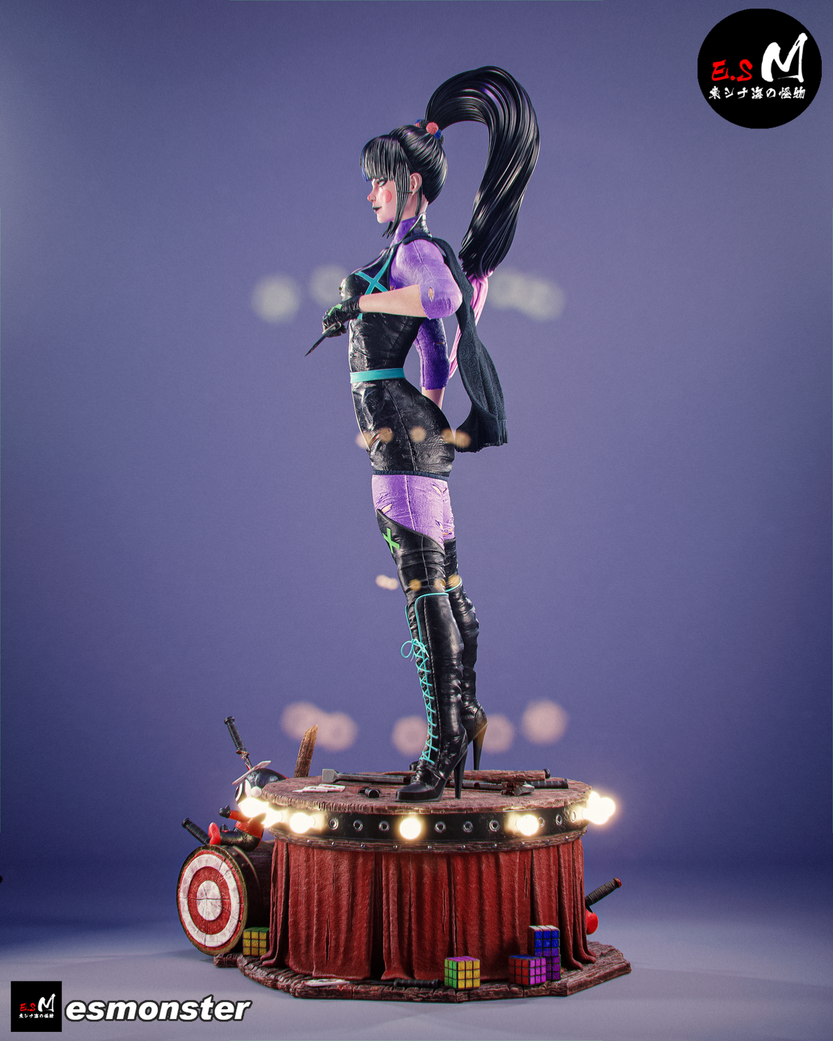 Punchline Fight Ready Style DC Unpainted Resin Garage Model Kit (1/6-1/12)