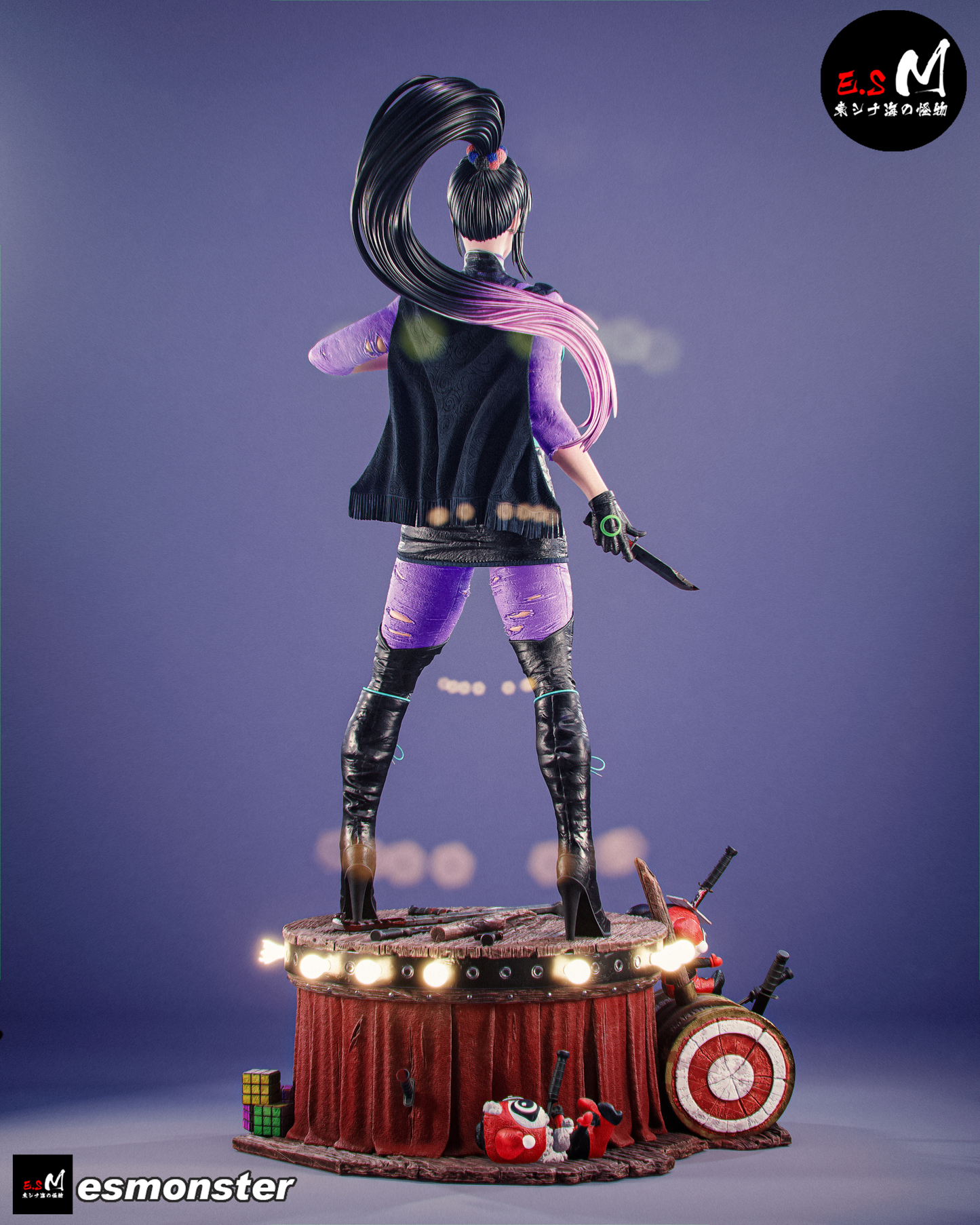 Punchline Fight Ready Style DC Unpainted Resin Garage Model Kit (1/6-1/12)