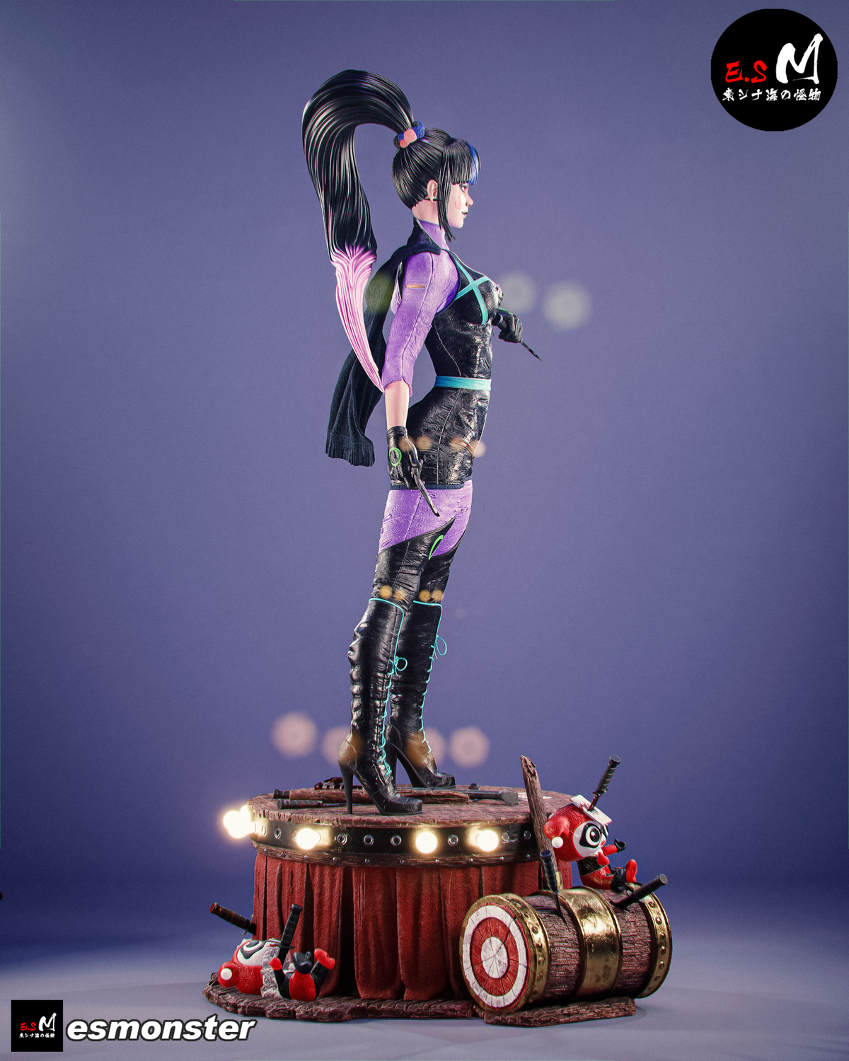 Punchline Fight Ready Style DC Unpainted Resin Garage Model Kit (1/6-1/12)