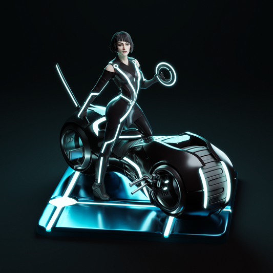 Quorra style resin kit – Unpainted 3D Printed Model kit