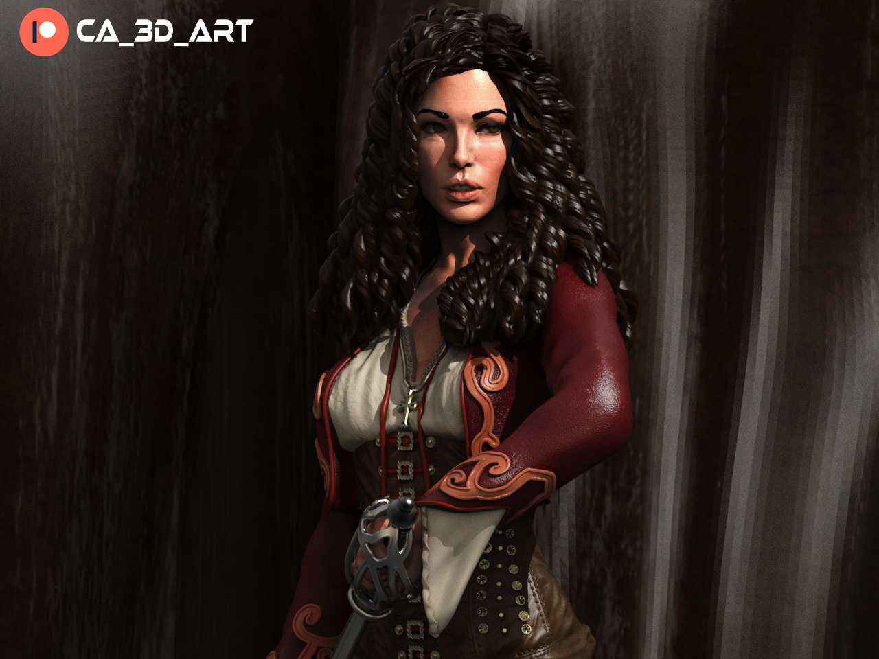 Anna Valerious Style Monster Hunter Resin Kit – Unpainted 3D Printed Model Kit