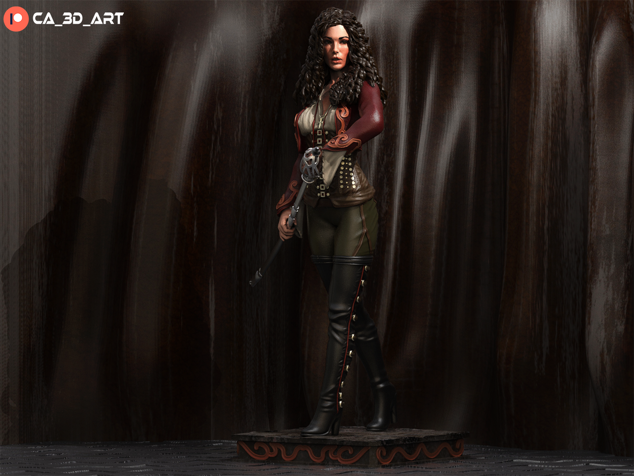 Anna Valerious Style Monster Hunter Resin Kit – Unpainted 3D Printed Model Kit